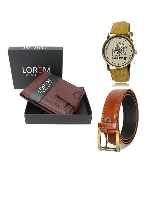 belt, wallet & watch gift combo - 19289169 - Very Small Image - 1