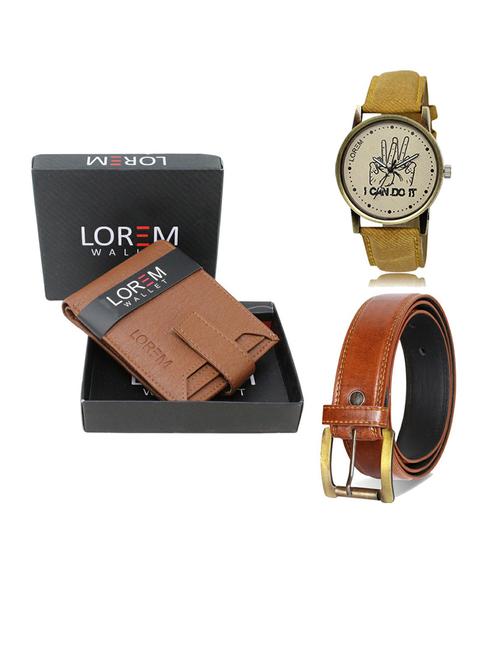 belt, wallet & watch gift combo - 19289170 - Very Small Image - 1