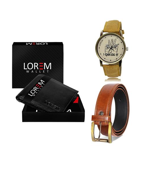 belt, wallet & watch gift combo - 19289175 - Very Small Image - 1