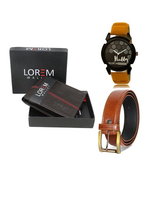 belt, wallet & watch gift combo - 19289257 - Very Small Image - 1