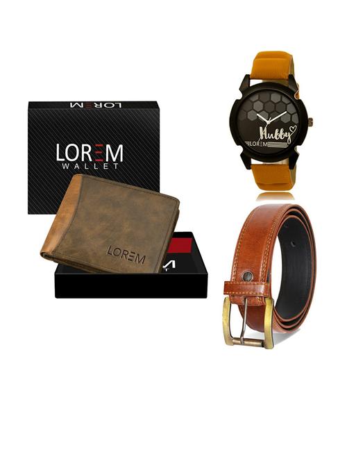 belt, wallet & watch gift combo - 19289276 - Very Small Image - 1