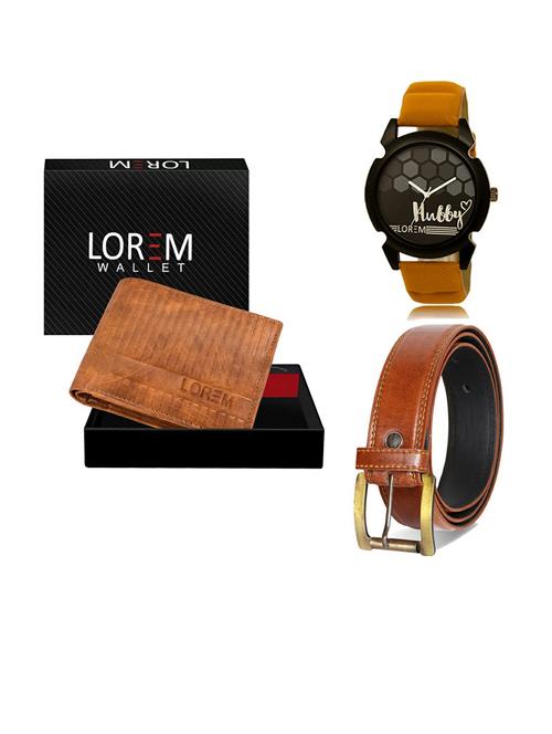 belt, wallet & watch gift combo - 19289279 - Very Small Image - 1