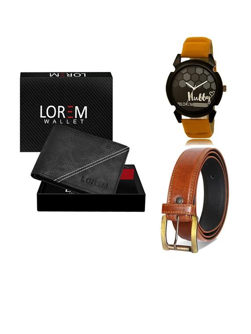 belt, wallet & watch gift combo - 19289285 - Very Small Image - 1