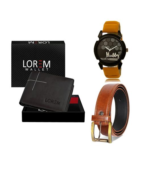 belt, wallet & watch gift combo - 19289291 - Very Small Image - 1