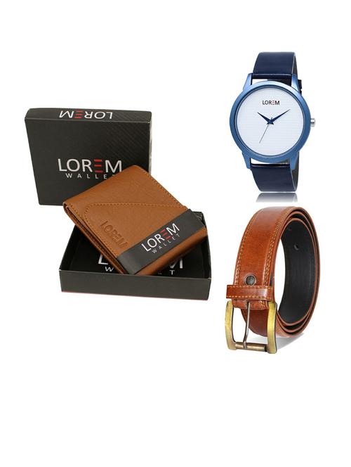 belt, wallet & watch gift combo - 19289297 - Very Small Image - 1