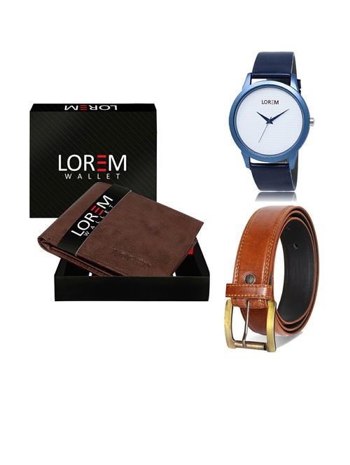 belt, wallet & watch gift combo - 19289307 - Very Small Image - 1