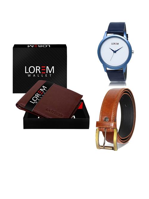 belt, wallet & watch gift combo - 19289309 - Very Small Image - 1