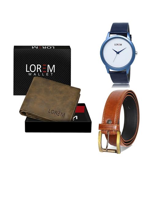 belt, wallet & watch gift combo - 19289320 - Very Small Image - 1