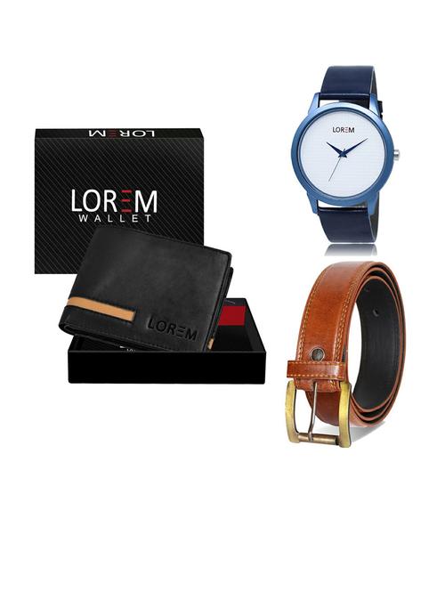 belt, wallet & watch gift combo - 19289337 - Very Small Image - 1