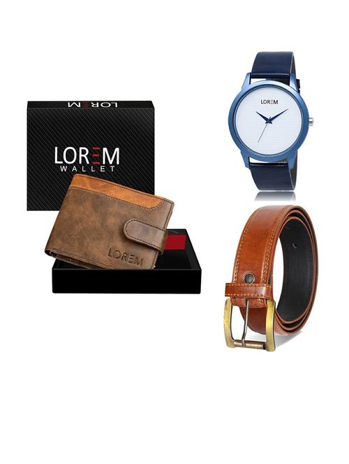 belt, wallet & watch gift combo - 19289339 - Very Small Image - 1