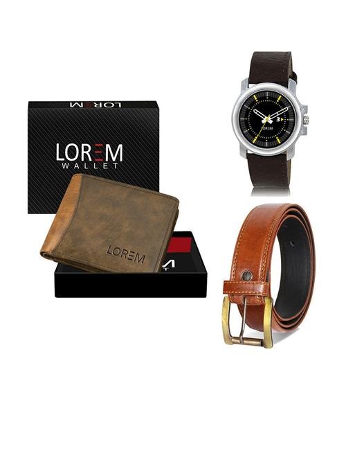 belt, wallet & watch gift combo - 19289366 - Very Small Image - 1