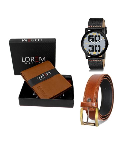 belt, wallet & watch gift combo - 19289388 - Very Small Image - 1