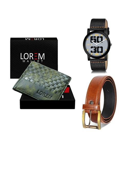 belt, wallet & watch gift combo - 19289423 - Very Small Image - 1