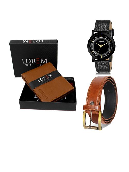 belt, wallet & watch gift combo - 19289433 - Very Small Image - 1