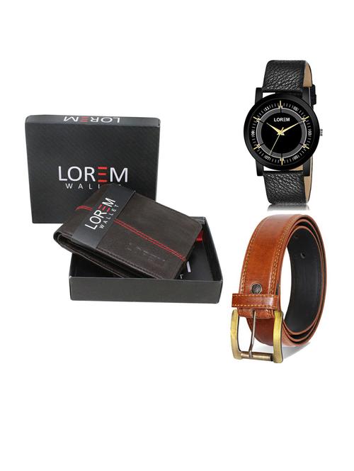 belt, wallet & watch gift combo - 19289437 - Very Small Image - 1