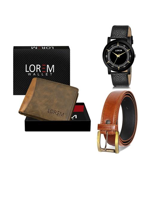 belt, wallet & watch gift combo - 19289456 - Very Small Image - 1