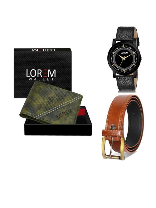 belt, wallet & watch gift combo - 19289464 - Very Small Image - 1