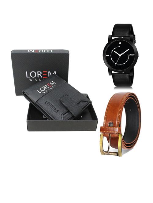 belt, wallet & watch gift combo - 19289483 - Very Small Image - 1