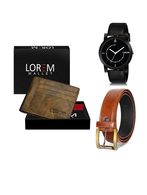 belt, wallet & watch gift combo - 19289494 - Very Small Image - 1