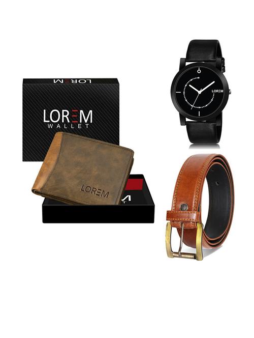 belt, wallet & watch gift combo - 19289501 - Very Small Image - 1