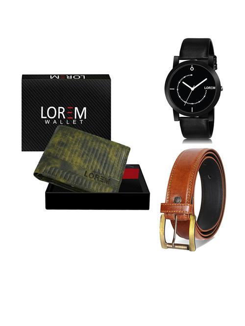 belt, wallet & watch gift combo - 19289505 - Very Small Image - 1