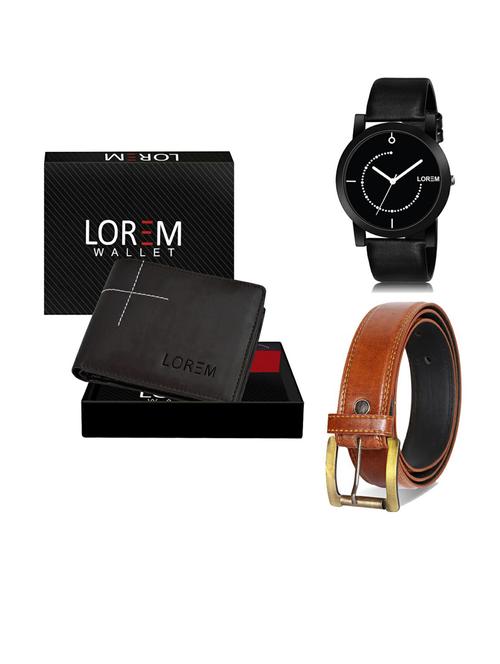 belt, wallet & watch gift combo - 19289516 - Very Small Image - 1