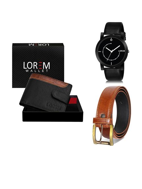 belt, wallet & watch gift combo - 19289520 - Very Small Image - 1