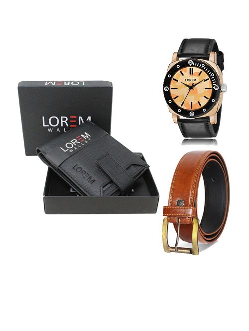 belt, wallet & watch gift combo - 19289528 - Very Small Image - 1