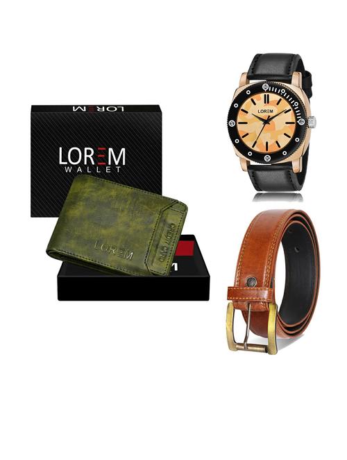 belt, wallet & watch gift combo - 19289547 - Very Small Image - 1