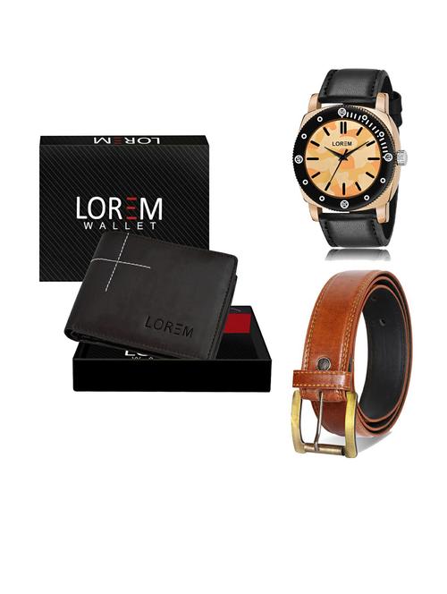 belt, wallet & watch gift combo - 19289561 - Very Small Image - 1