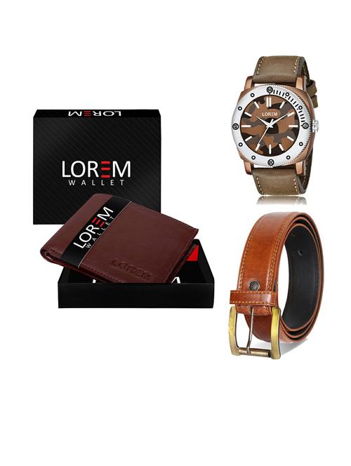 belt, wallet & watch gift combo - 19289579 - Very Small Image - 1