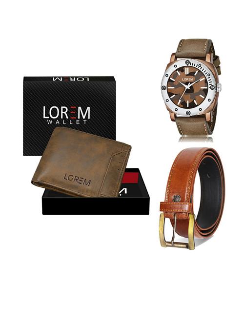 belt, wallet & watch gift combo - 19289589 - Very Small Image - 1