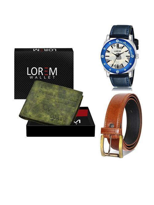 belt, wallet & watch gift combo - 19289627 - Very Small Image - 1