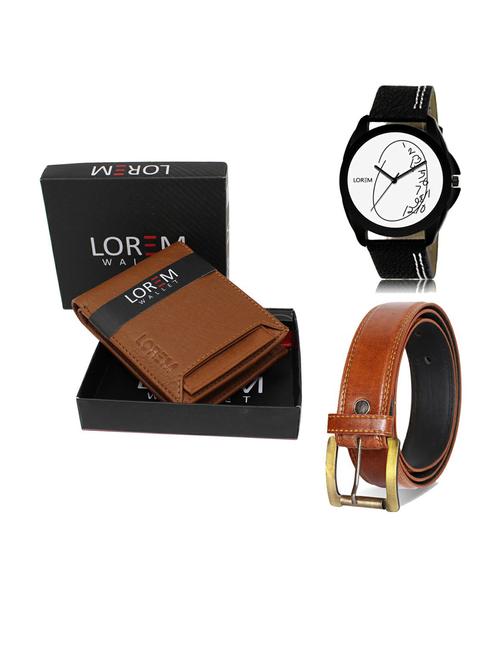 belt, wallet & watch gift combo - 19289659 - Very Small Image - 1