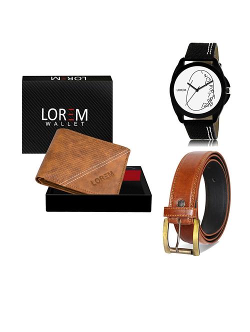 belt, wallet & watch gift combo - 19289688 - Very Small Image - 1