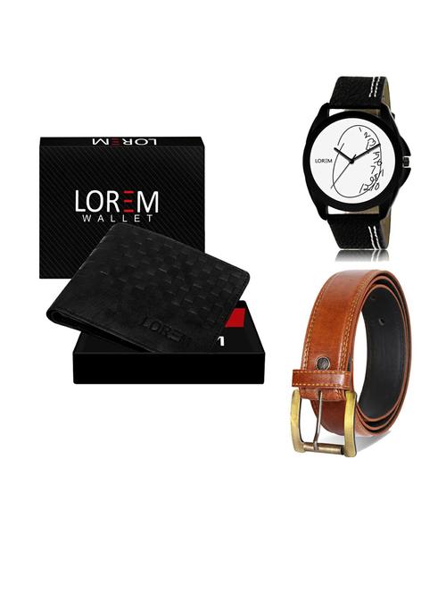 belt, wallet & watch gift combo - 19289694 - Very Small Image - 1