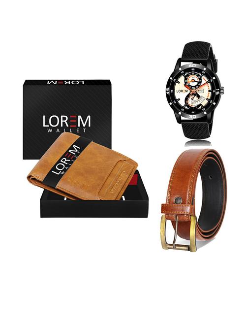 belt, wallet & watch gift combo - 19289706 - Very Small Image - 1