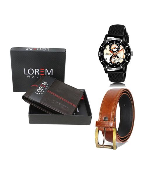 belt, wallet & watch gift combo - 19289707 - Very Small Image - 1