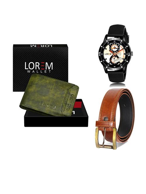 belt, wallet & watch gift combo - 19289727 - Very Small Image - 1