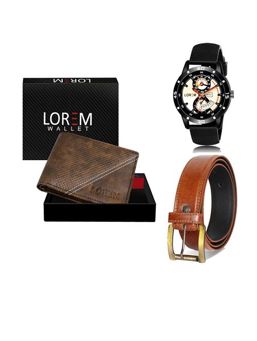 belt, wallet & watch gift combo - 19289732 - Very Small Image - 1