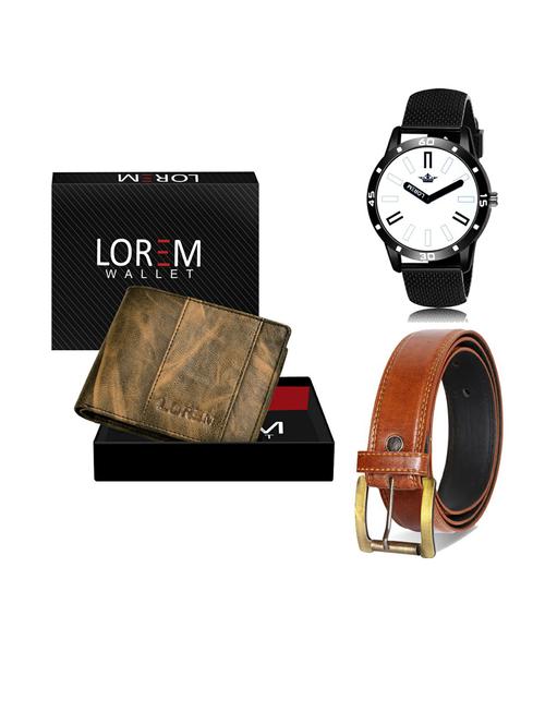 belt, wallet & watch gift combo - 19289765 - Very Small Image - 1