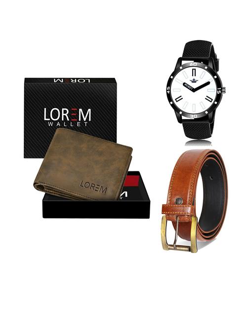 belt, wallet & watch gift combo - 19289770 - Very Small Image - 1