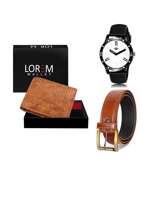 belt, wallet & watch gift combo - 19289774 - Very Small Image - 1