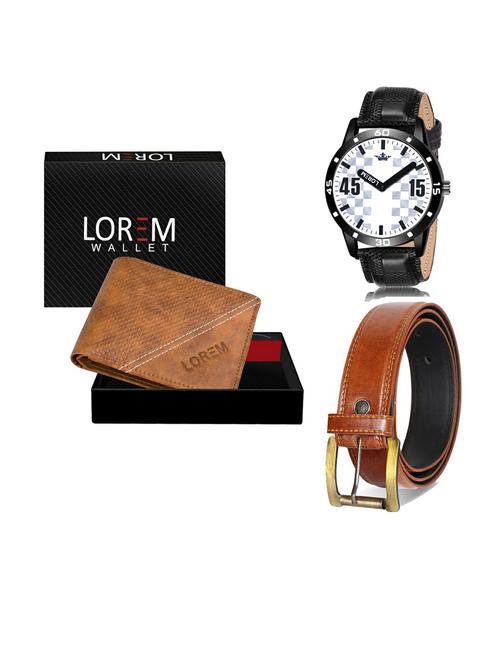 belt, wallet & watch gift combo - 19289823 - Very Small Image - 1