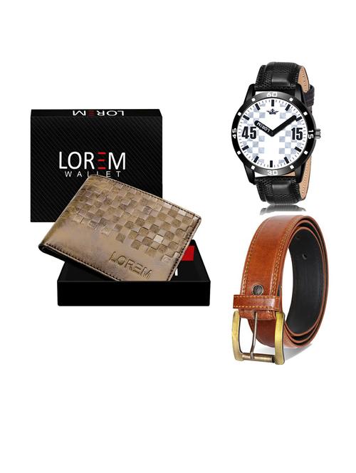 belt, wallet & watch gift combo - 19289826 - Very Small Image - 1