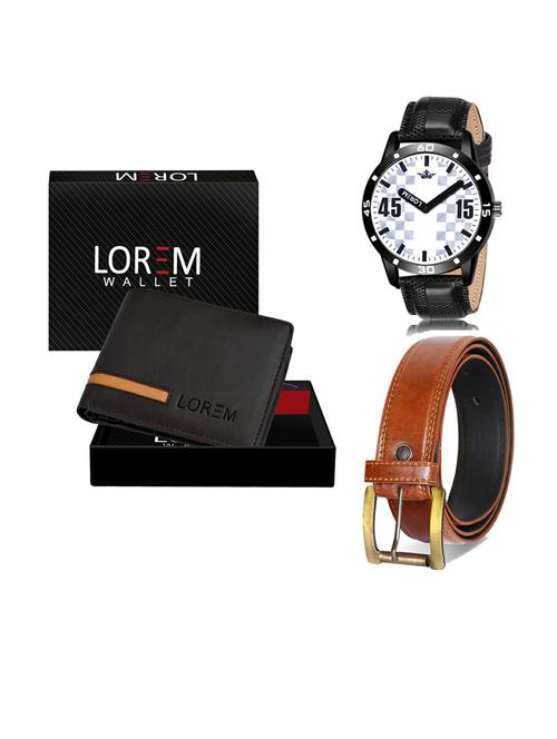belt, wallet & watch gift combo - 19289833 - Very Small Image - 1