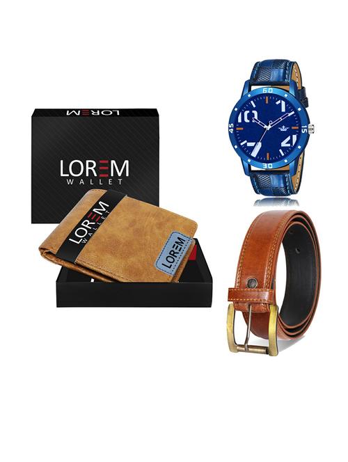 belt, wallet & watch gift combo - 19289846 - Very Small Image - 1