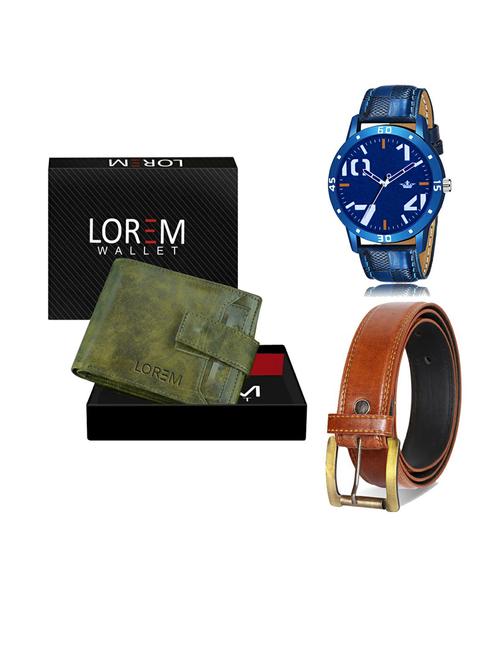 belt, wallet & watch gift combo - 19289857 - Very Small Image - 1