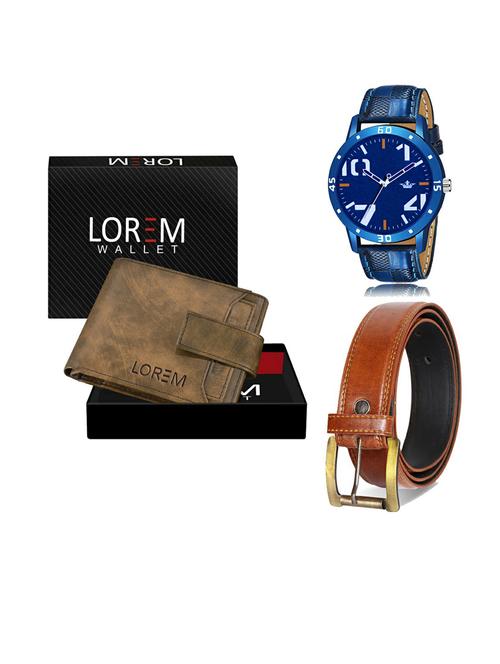 belt, wallet & watch gift combo - 19289858 - Very Small Image - 1