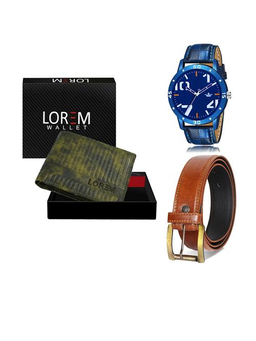 belt, wallet & watch gift combo - 19289865 - Very Small Image - 1